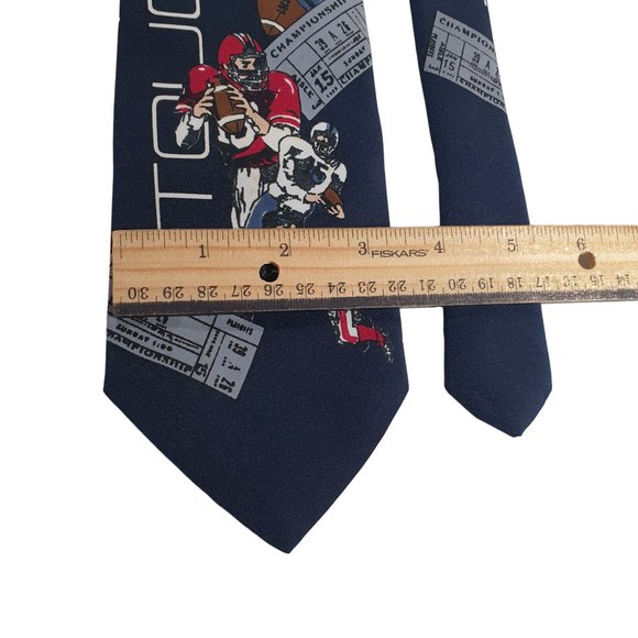 American Sports Touchdown Mens Necktie Tie Designer Accessory Work Dad Gift - Picture 4 of 6